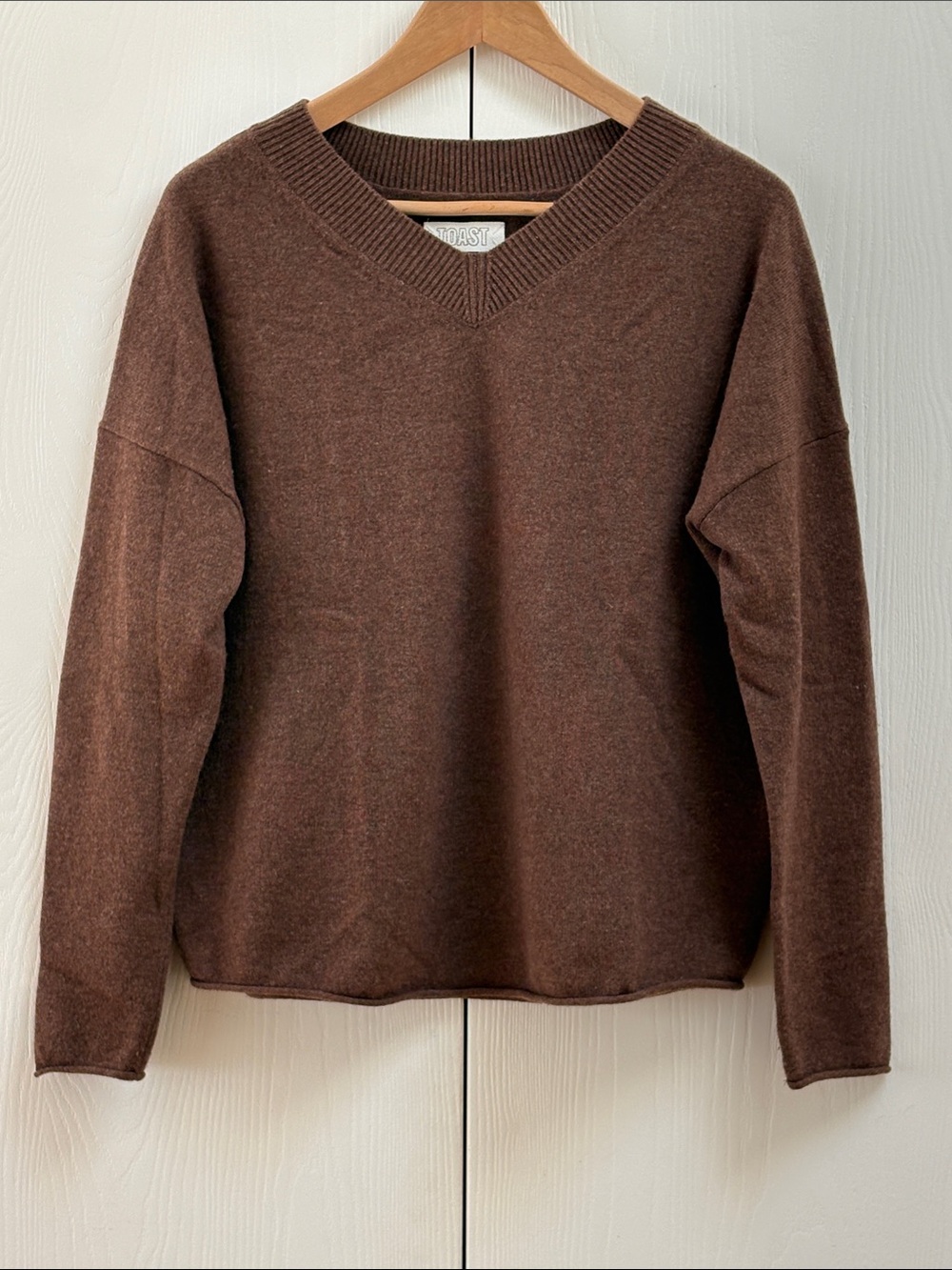 Toast V-Neck Brown Sweater